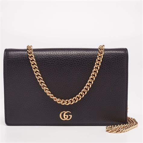 gucci marmont chain flap|gucci marmont chain wallet.